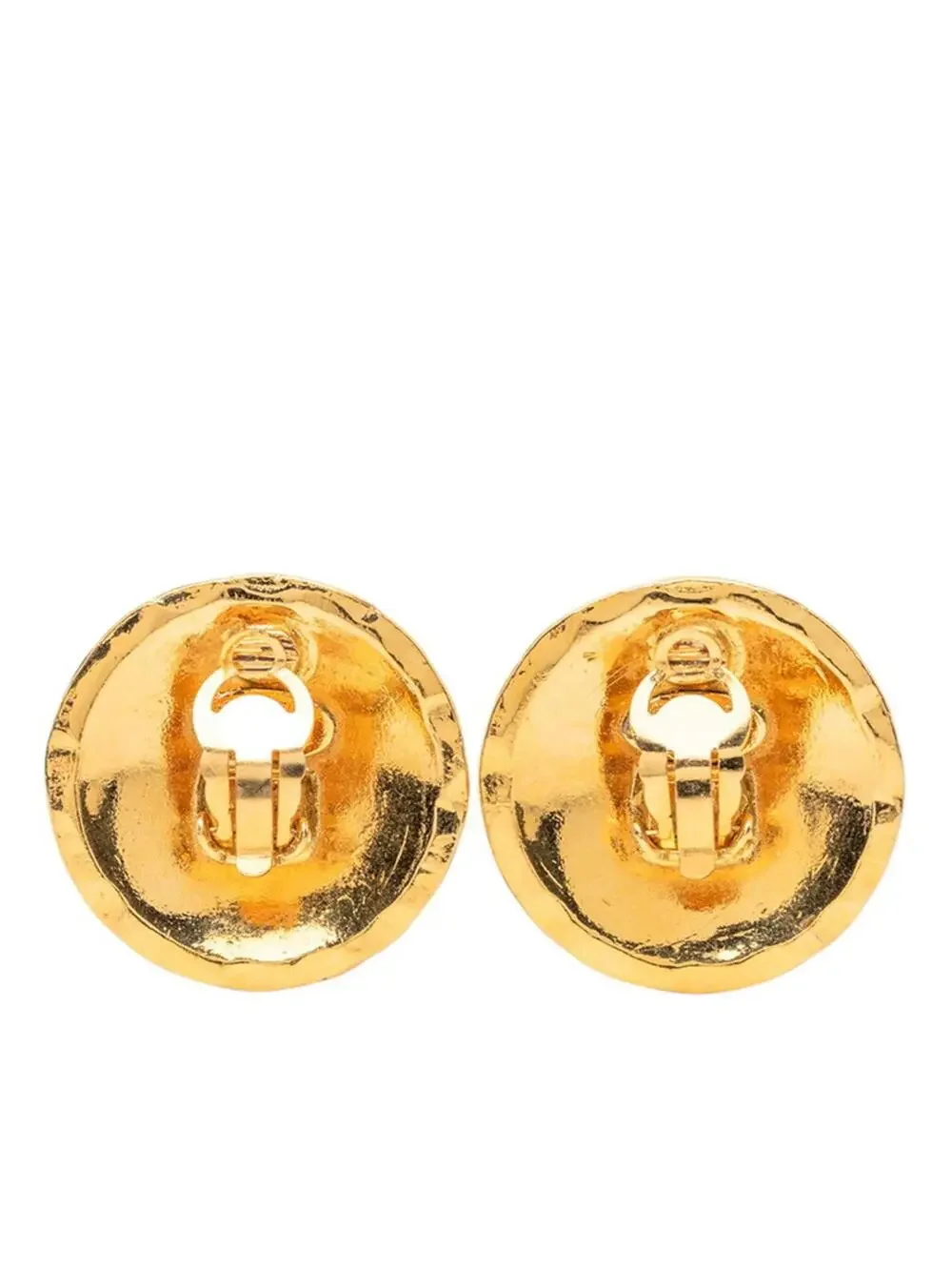 Chanel Cc Logo Round Clip-On Earrings #287692C68B